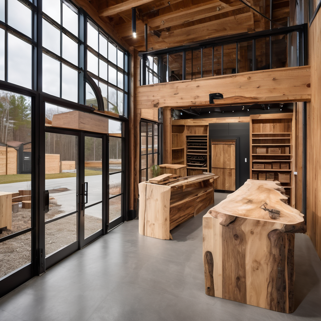 Quality custom woodwork business storefront